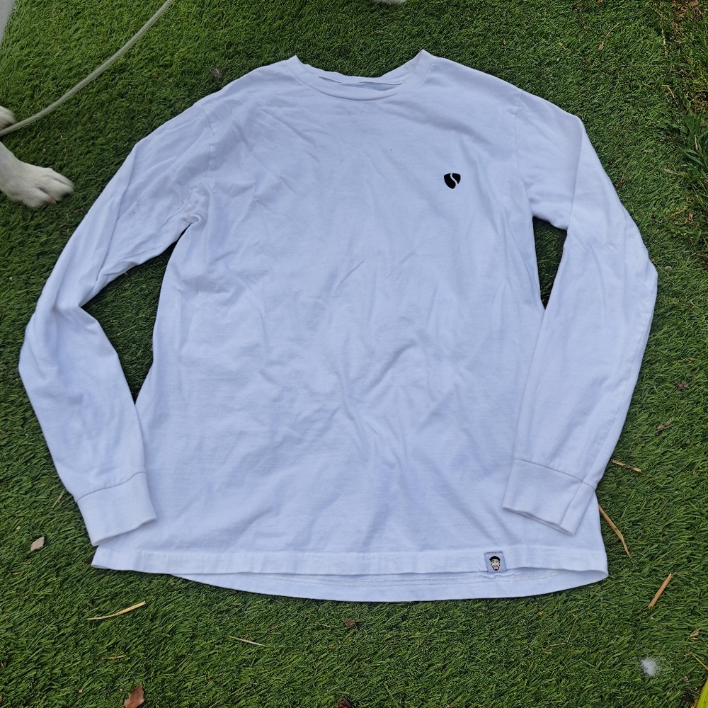 White Long Sleeve Men's Shirt Size Small Salo Mon Drin